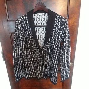 Geometric pattern cardigan